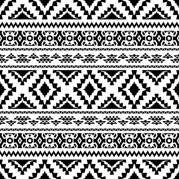 Fond géométrique sans couture avec motifs tribaux . — Image vectorielle