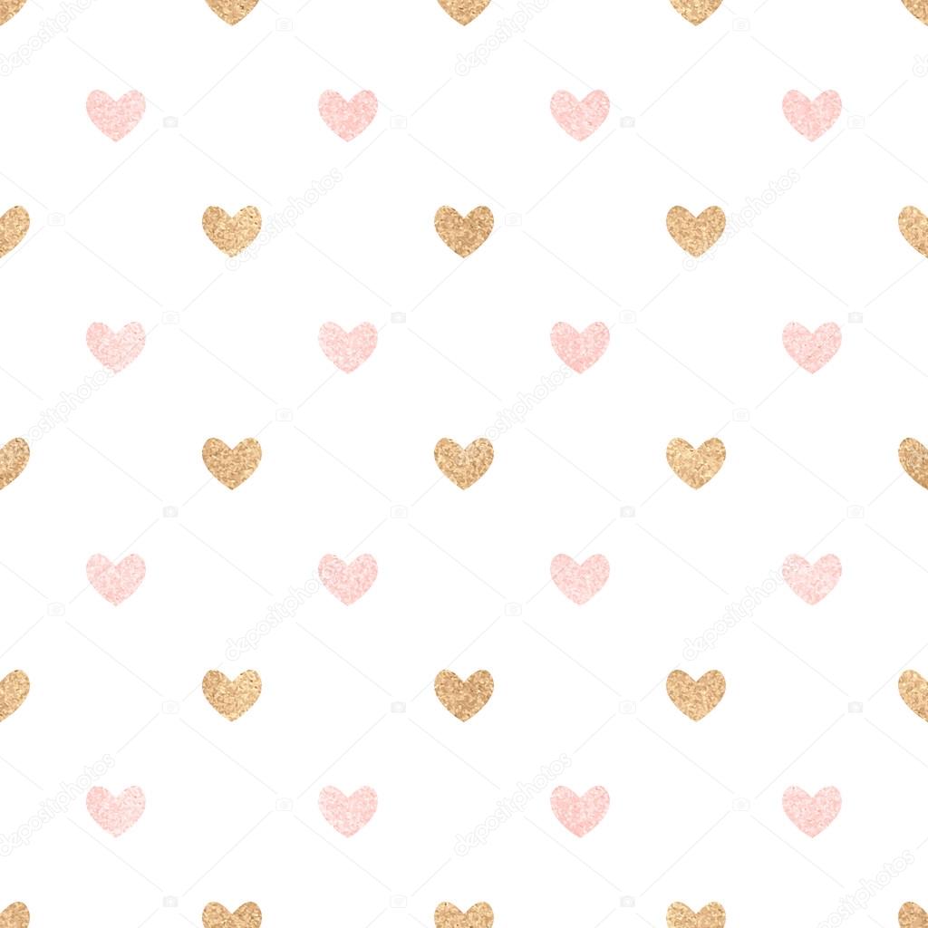 golden hearts background