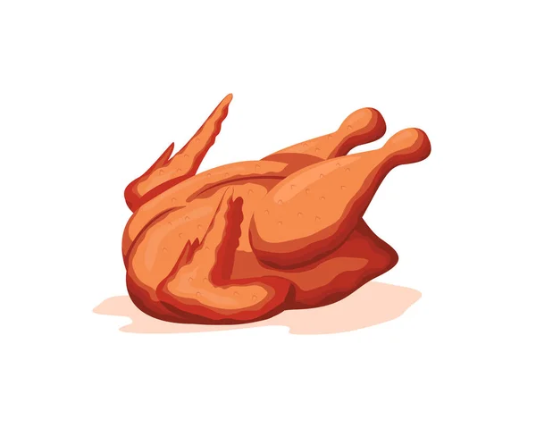 Diseño Vectores Pollo Delicioso Parrilla Diseño Pollo Entero — Vector de stock