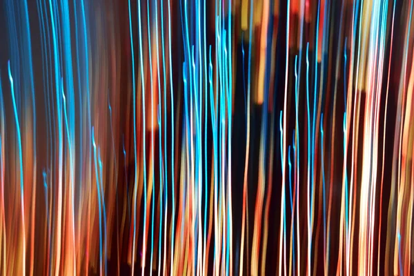 Abstract Lines Artistically Created Colored Christmas Lights Light Painting — Stock Photo, Image