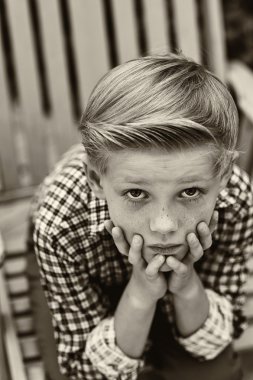 Bir çocuğun portresi.