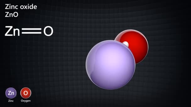 Zinkoxid Ist Eine Anorganische Verbindung Mit Der Formel Zno Oder — Stockvideo