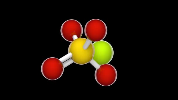 Solfato Magnesio Formula Mgso4 Mgo4S Incontra Spesso Come Epsomite Minerale — Video Stock