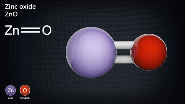 Zinkoxide Een Anorganische Verbinding Met Als Brutoformule Zno Het Een — Stockfoto