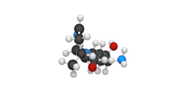 Pyrrolysine Symbole Pyl Est Composé Organique Formule Moléculaire Chimique C12H21N3O3 — Video