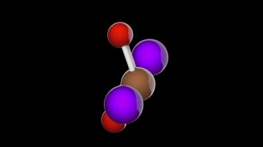 Sodyum tellüsit formülü Na2TeO3 olan bir inorganik tellüyum bileşiğidir. 3 boyutlu görüntüleme. Kusursuz döngü. Kimyasal yapı modeli, top ve sopa. RGB + Alpha (Şeffaf) kanalı.