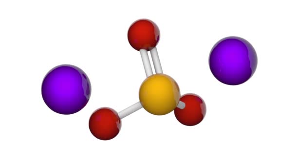 Sodium Selenite Inorganic Compound Formula Na2Seo3 Render Seamless Loop Chemical — Stock Video