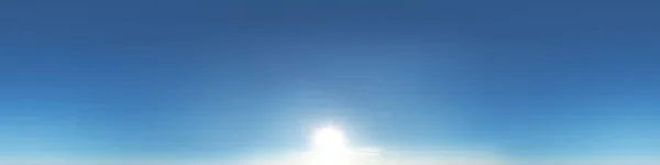 Sunny day. 360-degree panorama of the sky without the earth, for easy use in 3D graphics, games, VR products, and 3D panoramas (use it in your aerial and ground spherical panoramas as a sky dome)