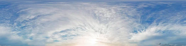 Tramonto Panorama 360 Gradi Del Cielo Senza Terra Facile Utilizzo — Foto Stock