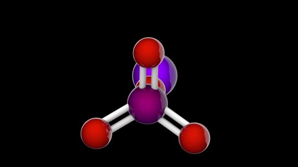 高碘酸钠是一种无机盐 方程式 Naio4或Inao4 其他名称 甲基戊二酸钠 Periodate钠 3D渲染 无缝圈 Rgb Alpha — 图库视频影像