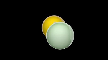 Nikel sülfit, NiS inorganik bileşiğidir. Doğada Millerite minerali olarak bulunur. 3 boyutlu görüntüleme. Kusursuz döngü. Kimyasal yapı modeli, top ve sopa. RGB + Alpha (Şeffaf) kanalı.