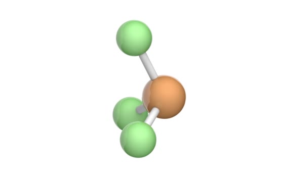 Trifluoruro Fósforo Trifluorofosfuro Perfluorofosfuro Fórmula Pf3 F3P Representación Lazo Sin — Vídeos de Stock