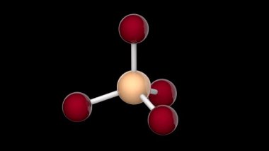 Silikon tetrabromid (IV) bromit formülü Sibr4 veya Br4Si olan bir inorganik bileşiktir. 3 boyutlu görüntüleme. Kusursuz döngü. RGB + Alpha (Şeffaf) kanalı.