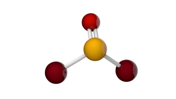 Oksybromek Selenu Seobr2 Lub Br2Ose Jest Związkiem Chemicznym Oksohalogenku Selenu — Wideo stockowe