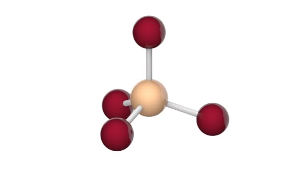 Silicon Tetrabromide Bromide Een Anorganische Verbinding Met Als Brutoformule Sibr4 — Stockvideo