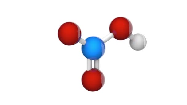 Acido Nitrico Spirito Nitro Nitrato Idrogeno Composto Inorganico Con Formula — Video Stock