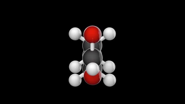 Ácido Hidroxibutanoico Ácido Gamma Hidroxibutírico Ghb Neurotransmisor Fármaco Psicoactivo Representación — Vídeos de Stock