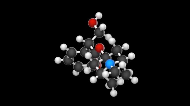 Atropina Atropen Farmaco Usato Trattare Alcuni Tipi Agente Nervino C17H23No3 — Video Stock