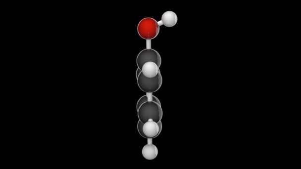 Hydroxibensen Karbolsyra Fenylsyra Används Som Bakteriedödande Medel Mycket Giftigt Formula — Stockvideo