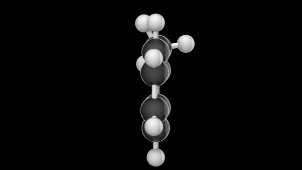 Methylbenzene Phenyl Methane Toluene Anisen 사용되는 용매이다 C7H8 렌더링 바다없는 — 비디오