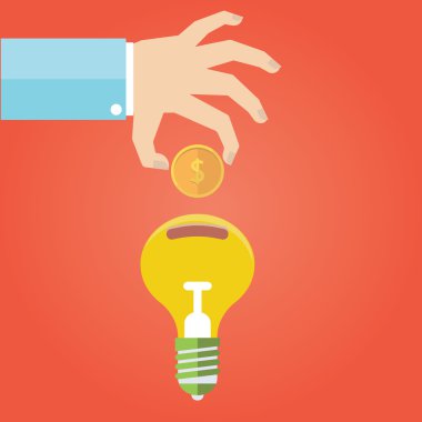 modern flat illustration of money saving