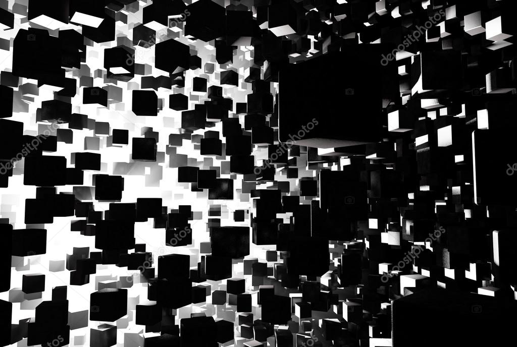 Cubes background abstraction