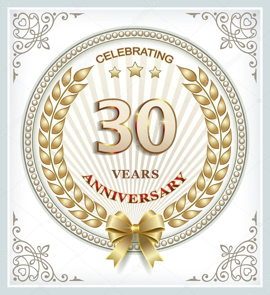 Carte Anniversaire 30 Ans Image Vectorielle Par Seriga C Illustration Carte Anniversaire 30 Ans Image Vectorielle Par Seriga C Illustration