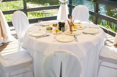 Ziyafet tablo ile farklı gıda catering