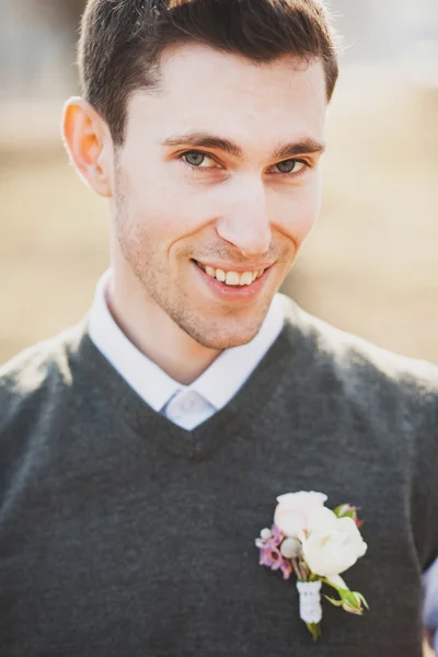Portrait of groom — Stock Photo, Image