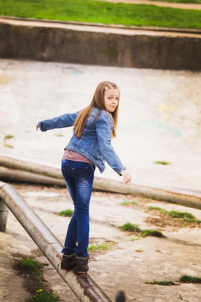 Playful teenage girl portrait — Stock Photo, Image