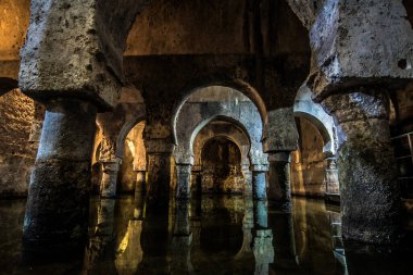 İspanya, Caceres 'in Arap sarnıçlarının panoramik görüntüsü