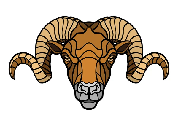 RAM-geheugen hoofd mascotte — Stockvector