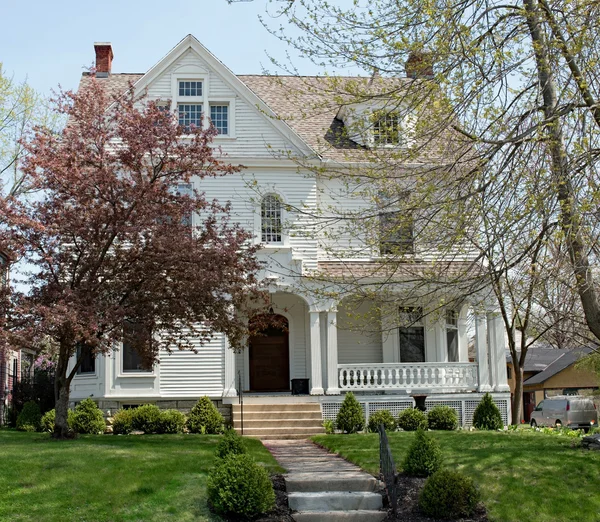 White Urban House — Stock Photo, Image