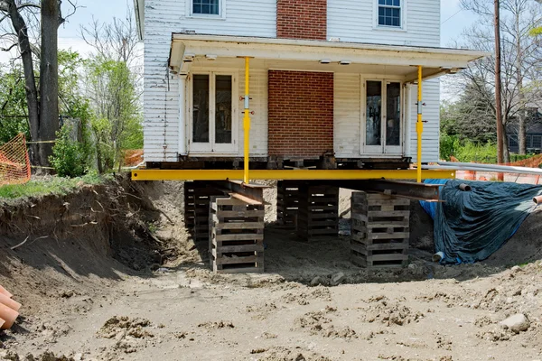 Omplacerade gamla hus — Stockfoto