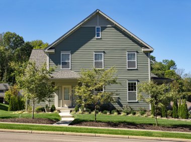 Tarafsız trim gri ev