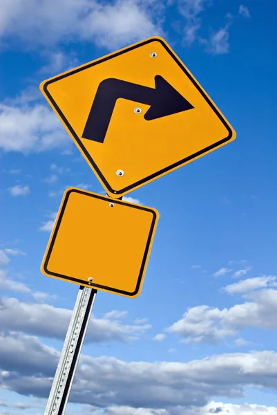 Right Turn Sign — Stock Photo, Image
