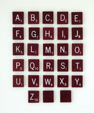 Scrabble Alphabet clipart