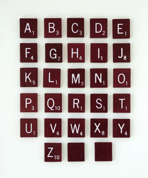 Scrabble Alphabet — Stock Photo, Image