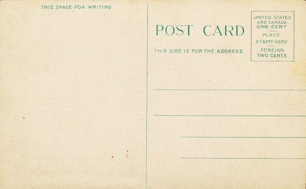 Blank Antique Postcard — Stock Photo, Image