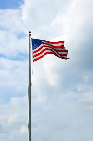 Ondeando bandera americana — Foto de Stock