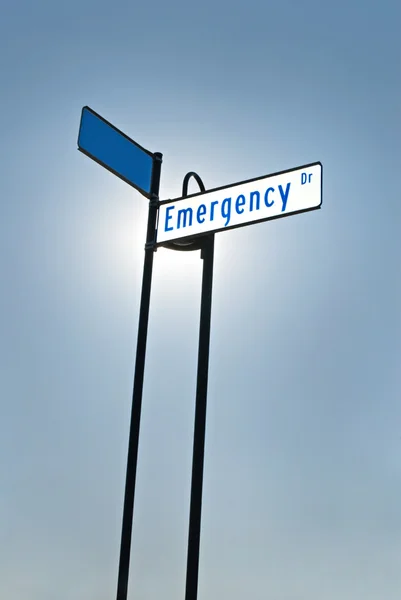 Illuminated Emergency Sign Royalty Free Stock Photos