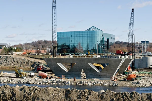 Riverside Construction — Stock Photo, Image