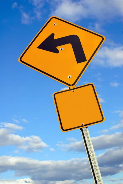 Left Turn Sign — Stock Photo, Image