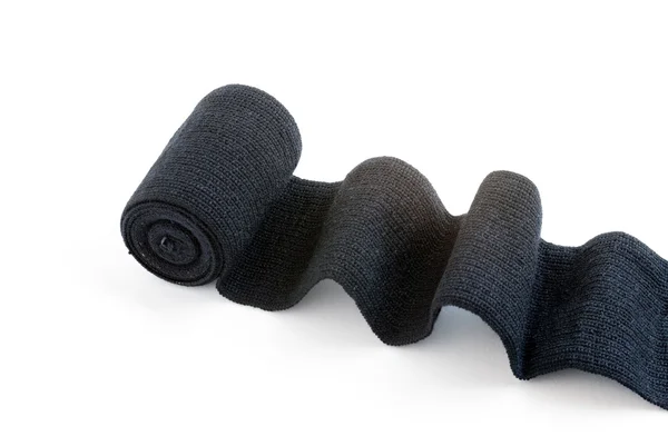 Black Elastic Bandage — Stock Photo, Image