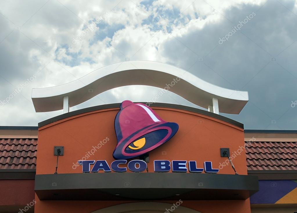Dayton, Ohio, USA - August 25: Taco Bell Restaurant, with its newest design, stands open for business in Dayton, Ohio August 25, 2011, serving American-adapted Mexican food. Taco Bells first restaurant opened in 1962 in Downey, California.