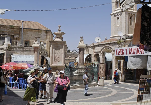 Compradores en Muristan, Jerusalem —  Fotos de Stock