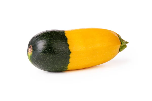 Zucchini Berwarna Sayuran Kental Zucchini Kuning Dan Hijau Pada Latar — Stok Foto
