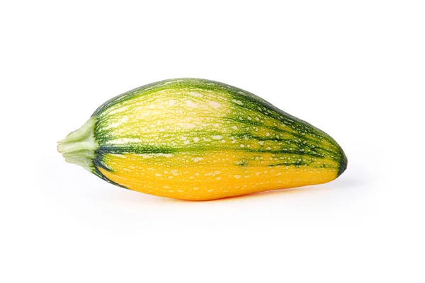 Zucchini Kuning Hijau Dalam Warna Dengan Bintik Bintik Dan Garis — Stok Foto