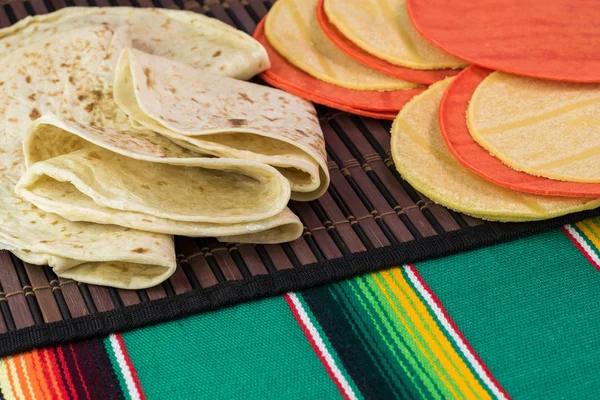 Assortment of mexican tortillas. — Stock Photo, Image