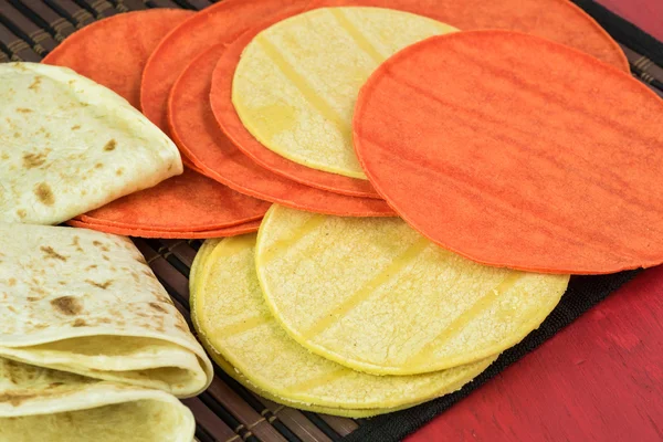 Surtido de tortillas mexicanas . —  Fotos de Stock